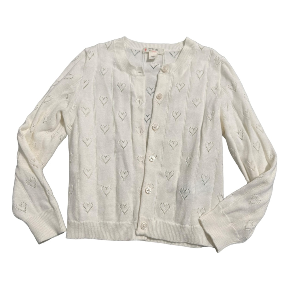 Crewcuts by J.Crew girls white Sweater XS (4-5)